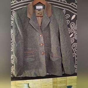Women's Green Tweed Jacket